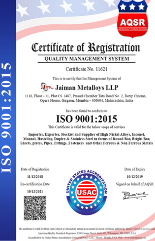ISO 14001 Certificate